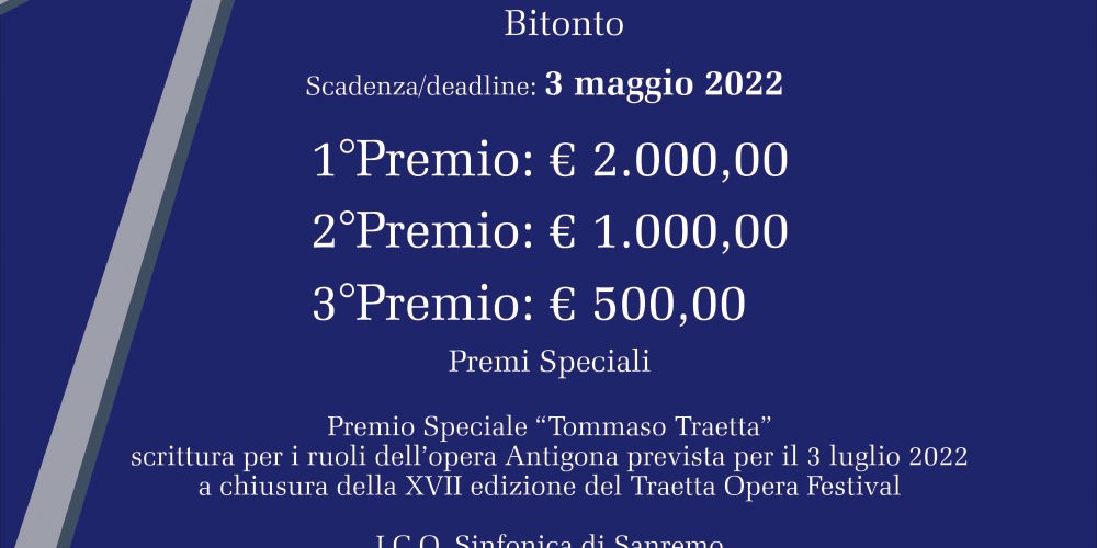 concorso di canto traetta2022poster